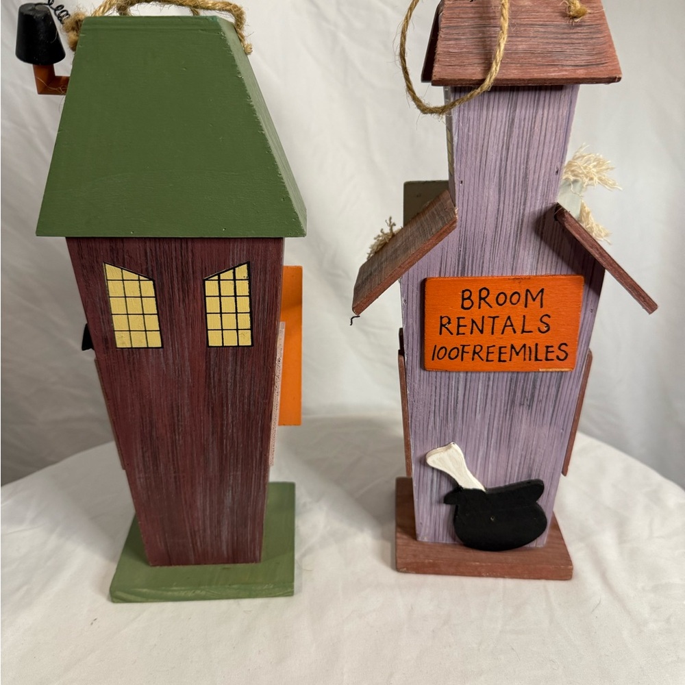 Halloween Themed Birdhouses - Set of Two - Picture 3 of 5